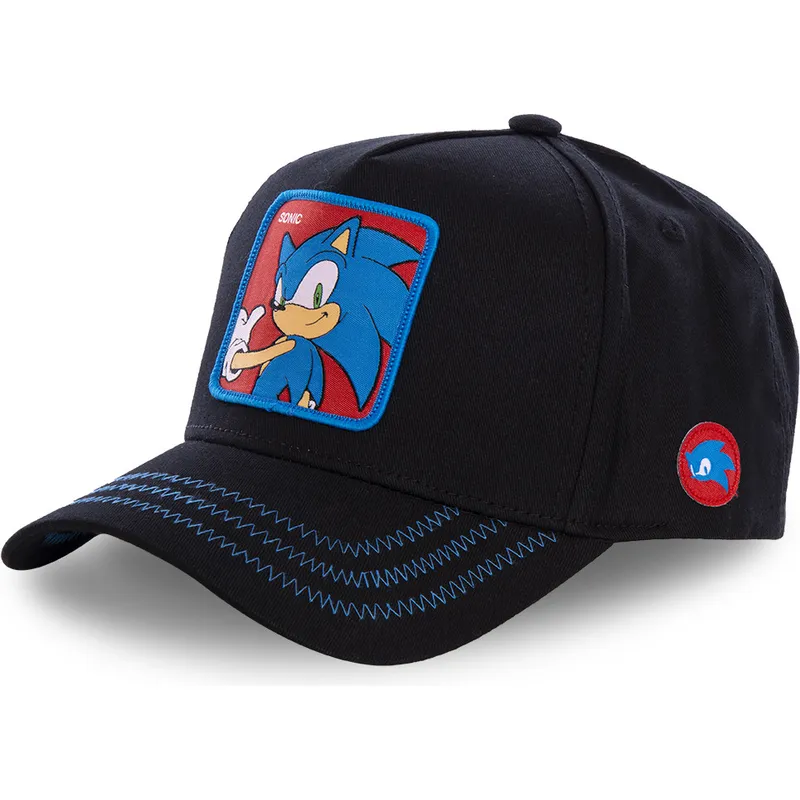 mutzen-gebogen-schwarz-snapback-sonic-sonic-the-hedgehog-von-capslab mutzen-gebogen-schwarz-snapback-sonic-sonic-the-hedgehog-von-capslab