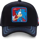 mutzen-gebogen-schwarz-snapback-sonic-sonic-the-hedgehog-von-capslab