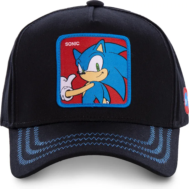mutzen-gebogen-schwarz-snapback-sonic-sonic-the-hedgehog-von-capslab mutzen-gebogen-schwarz-snapback-sonic-sonic-the-hedgehog-von-capslab
