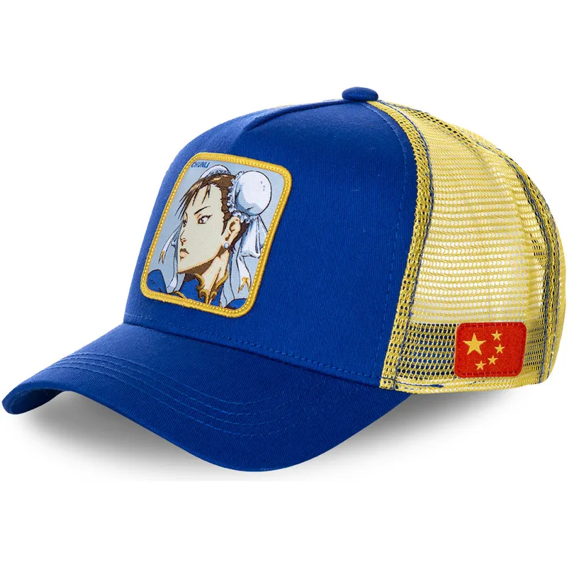 mutzen-gebogen-blau-snapback-chun-li-street-fighter-von-capslab mutzen-gebogen-blau-snapback-chun-li-street-fighter-von-capslab