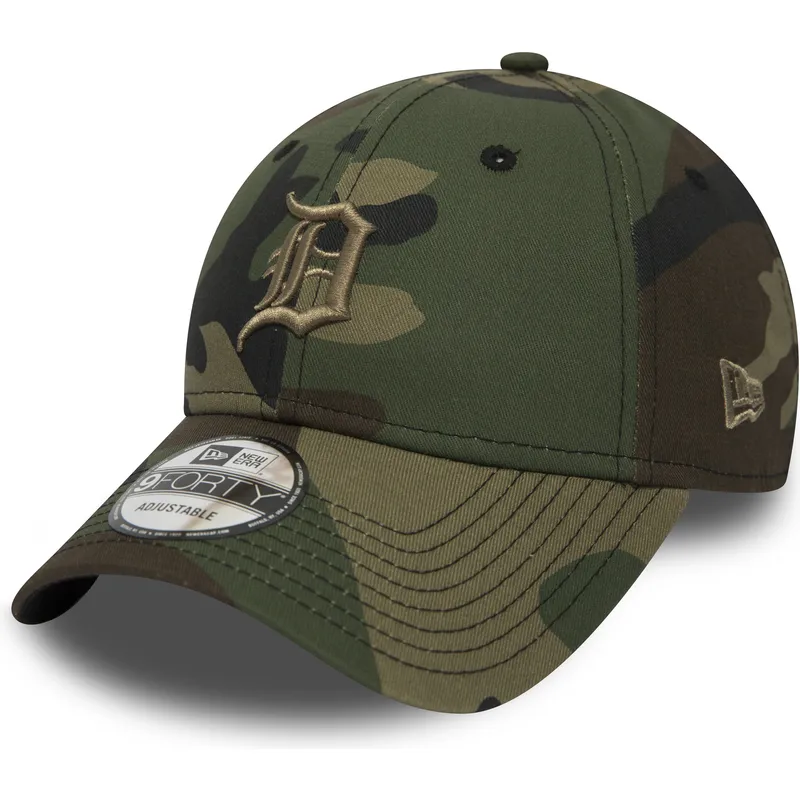 mutzen-gebogen-tarnung-verstellbares-band-marron-9forty-essential-der-detroit-tigers-mlb-von-new-era