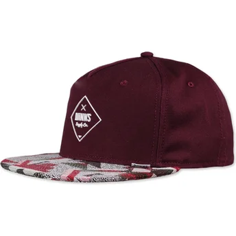 Mützen 5 panel rot snapback Rubber Aztek von Djinns