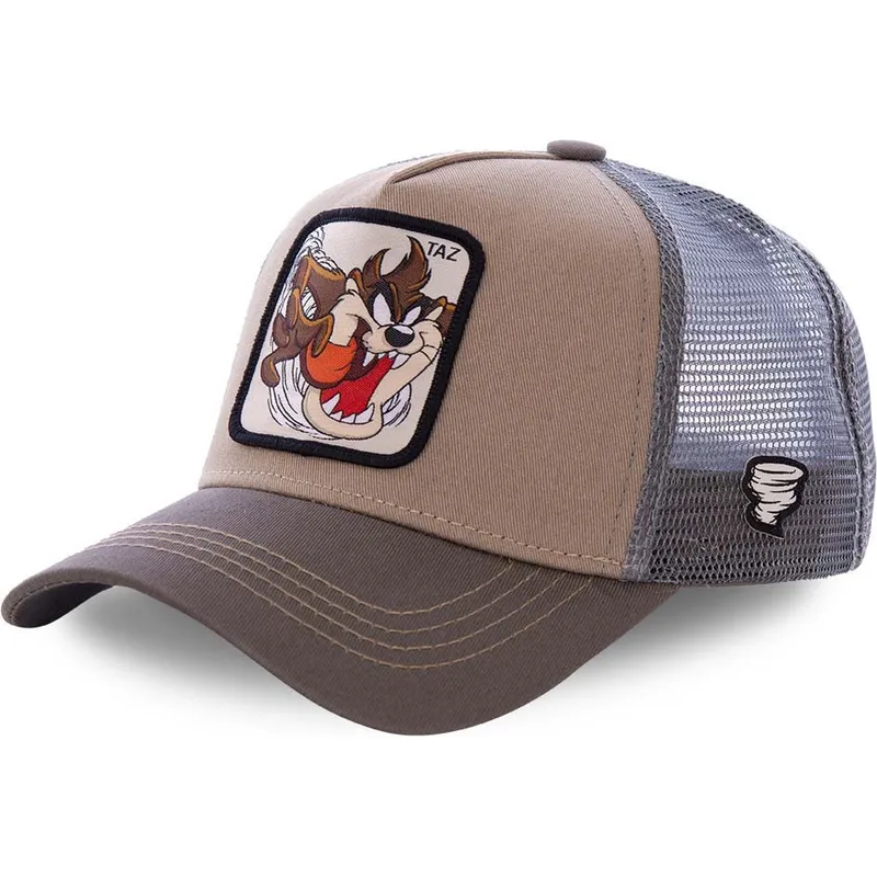 mutzen-gebogen-braun-snapback-diablo-tasmanischer-teufel-looney-tunes-von-capslab