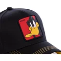 mutzen-gebogen-schwarz-snapback-duffy-duck-looney-tunes-von-capslab