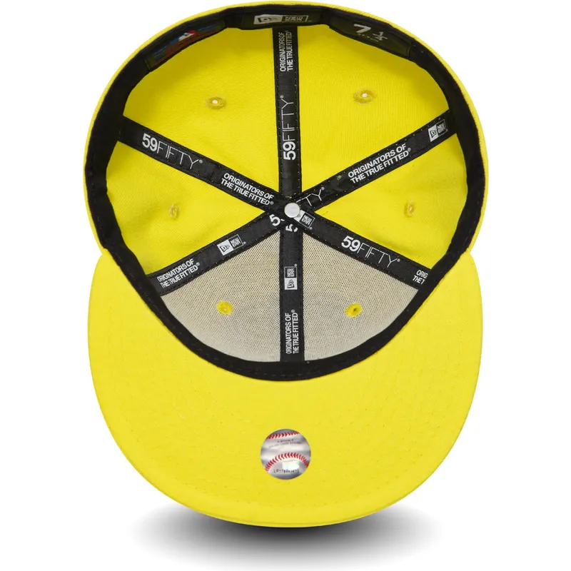 mutzen-flach-gelb-angepasst-59fifty-essential-der-new-york-yankees-mlb-von-new-era