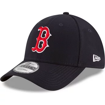 New Era Curved Brim 9FORTY The League Boston Red Sox MLB Navy Blue Adjustable Cap