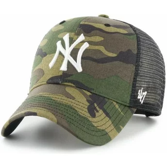 Casquette trucker camouflage avec logo blanc MVP Branson New York Yankees MLB 47 Brand