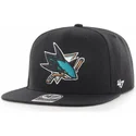 mutzen-flach-schwarz-snapback-captain-no-shot-der-san-jose-sharks-nhl-von-47-brand