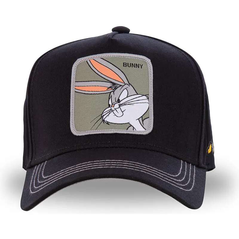 mutzen-gebogen-schwarz-snapback-bugs-bunny-looney-tunes-von-capslab mutzen-gebogen-schwarz-snapback-bugs-bunny-looney-tunes-von-capslab