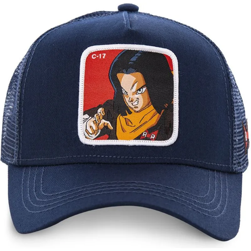 mutzen-gebogen-marineblau-snapback-c-17-dragon-ball-von-capslab mutzen-gebogen-marineblau-snapback-c-17-dragon-ball-von-capslab