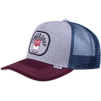 Mützen gebogen grau snapback Food Tomato Soup von Djinns