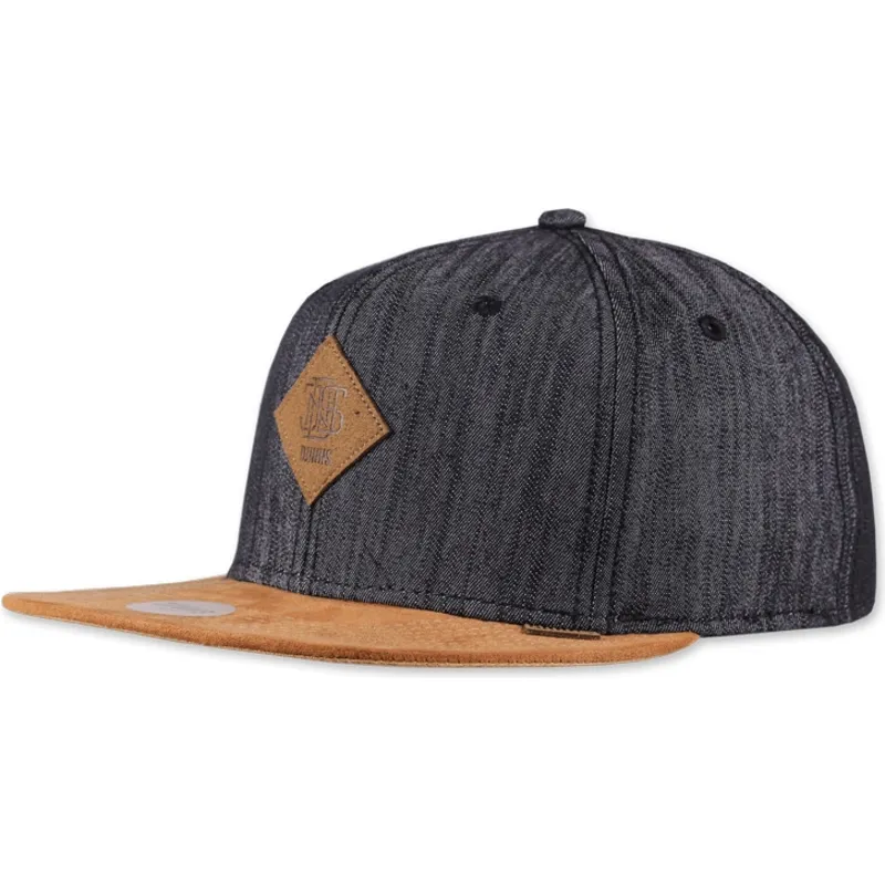 schwarze-flache-snapback-kappe-linen-2015-von-djinns
