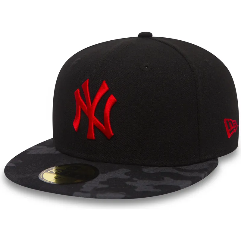 mutzen-flach-schwarz-angepasst-59fifty-contrast-camo-der-new-york-yankees-mlb-von-new-era