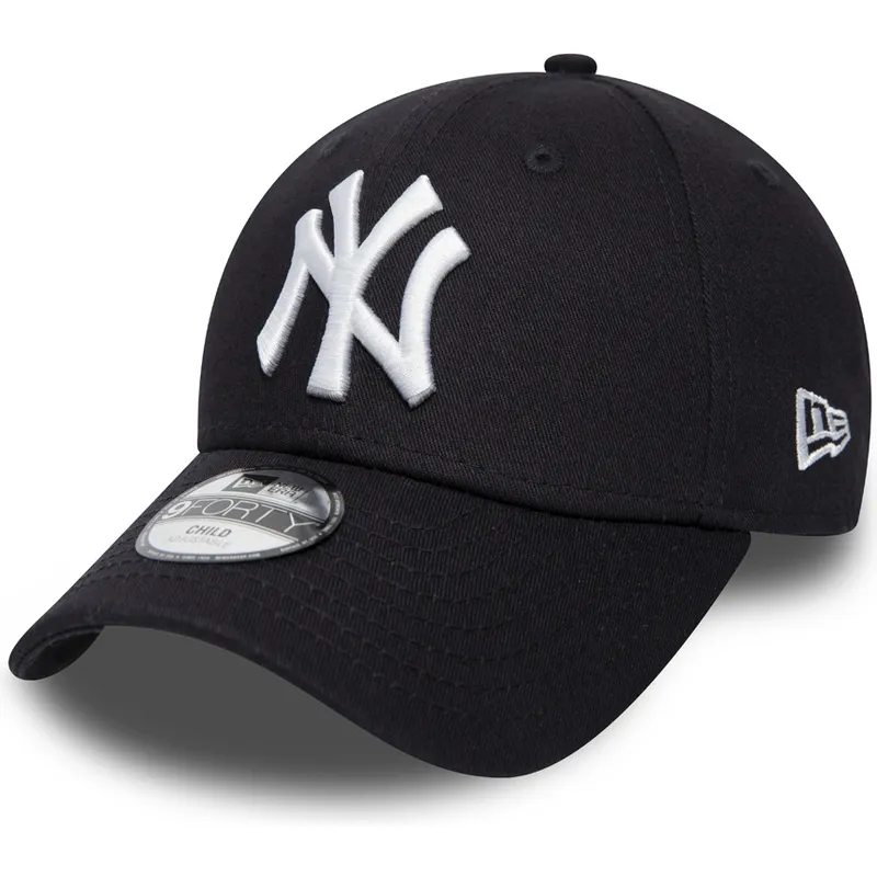 mutzen-gebogen-schwarz-verstellbares-band-fur-kinder-velcro-9forty-essential-der-new-york-yankees-mlb-von-new-era mutzen-gebogen-schwarz-verstellbares-band-fur-kinder-velcro-9forty-essential-der-new-york-yankees-mlb-von-new-era