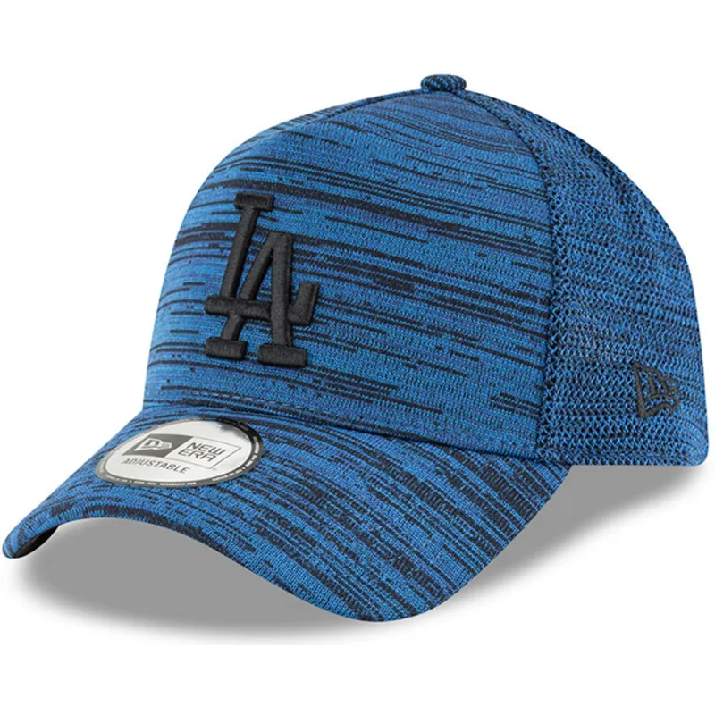 mutzen-gebogen-blau-snapback-ajustable-negro-9forty-a-frame-engineered-fit-der-los-angeles-dodgers-mlb-von-new-era