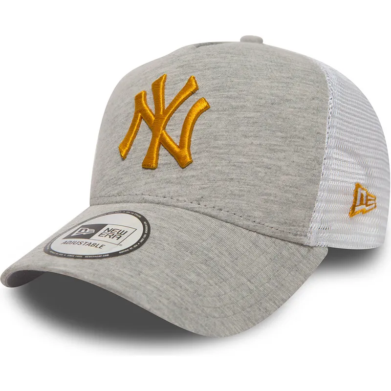 mutzen-gebogen-grau-verstellbares-band-trucker-9forty-essential-jersey-der-new-york-yankees-mlb-von-new-era
