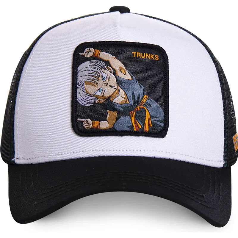 weisse-trucker-kappe-trunks-fusion-trk2-dragon-ball-von-capslab