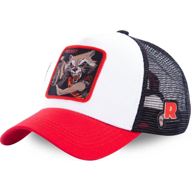 mutzen-gebogen-weiss-snapback-rocket-raccoon-marvel-comics-von-capslab