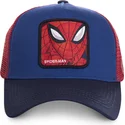 mutzen-gebogen-blau-snapback-spider-man-marvel-comics-von-capslab