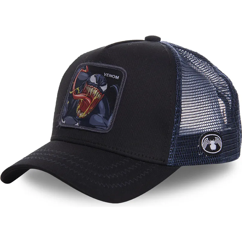 mutzen-gebogen-schwarz-snapback-venom-marvel-comics-von-capslab