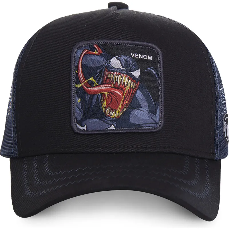 mutzen-gebogen-schwarz-snapback-venom-marvel-comics-von-capslab