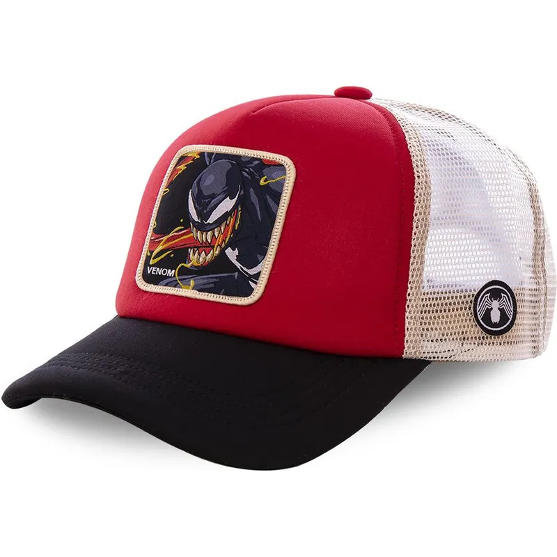 mutzen-gebogen-rot-snapback-venom-marvel-comics-von-capslab mutzen-gebogen-rot-snapback-venom-marvel-comics-von-capslab