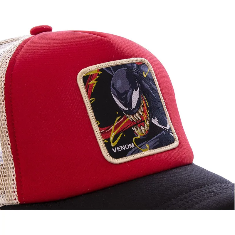 mutzen-gebogen-rot-snapback-venom-marvel-comics-von-capslab mutzen-gebogen-rot-snapback-venom-marvel-comics-von-capslab