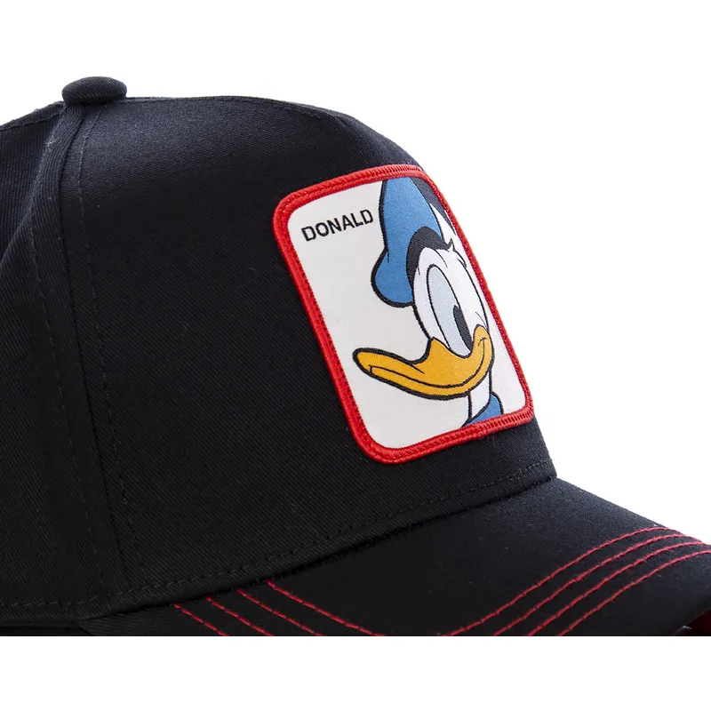 mutzen-gebogen-schwarz-snapback-donald-duck-disney-von-capslab