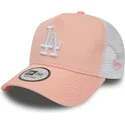 mutzen-gebogen-rosa-snapback-league-essential-a-frame-der-los-angeles-dodgers-mlb-von-new-era