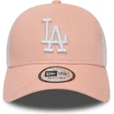 mutzen-gebogen-rosa-snapback-league-essential-a-frame-der-los-angeles-dodgers-mlb-von-new-era