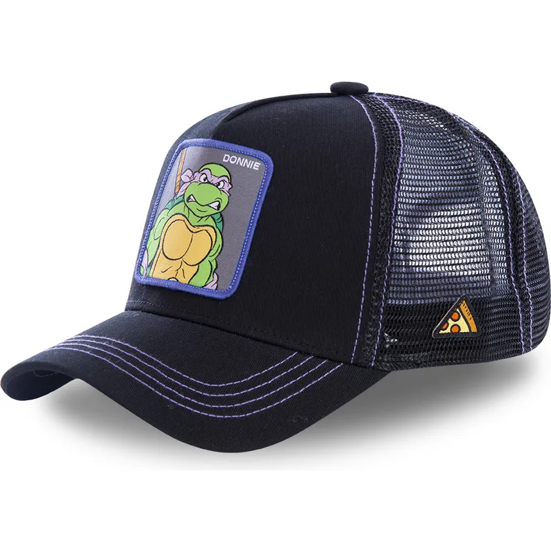 mutzen-gebogen-schwarz-snapback-donatello-ninja-turtles-von-capslab mutzen-gebogen-schwarz-snapback-donatello-ninja-turtles-von-capslab