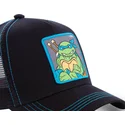 mutzen-gebogen-schwarz-snapback-leonardo-ninja-turtles-von-capslab
