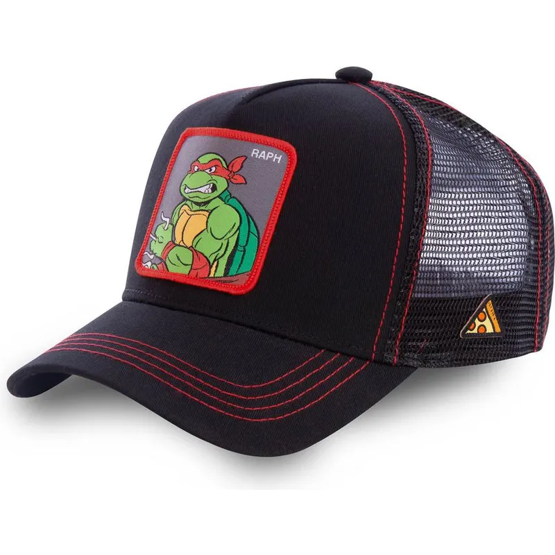 mutzen-gebogen-schwarz-snapback-raphael-ninja-turtles-von-capslab