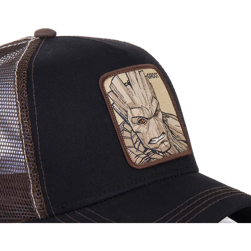 mutzen-gebogen-schwarz-snapback-groot-marvel-comics-von-capslab