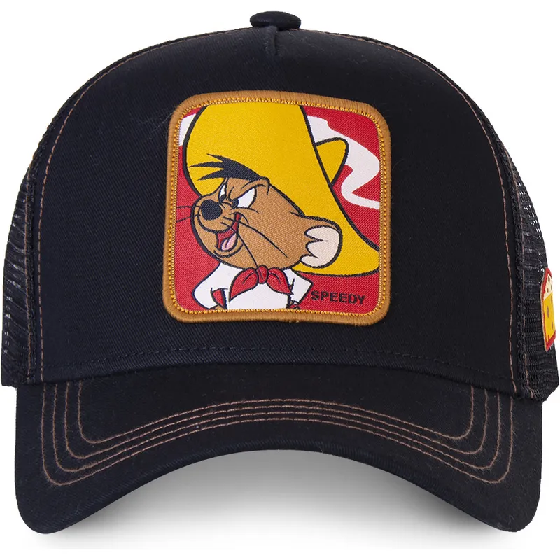 schwarze-trucker-kappe-speedy-gonzales-spe2-looney-tunes-von-capslab schwarze-trucker-kappe-speedy-gonzales-spe2-looney-tunes-von-capslab