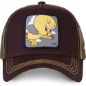 mutzen-gebogen-braun-snapback-tweety-looney-tunes-von-capslab