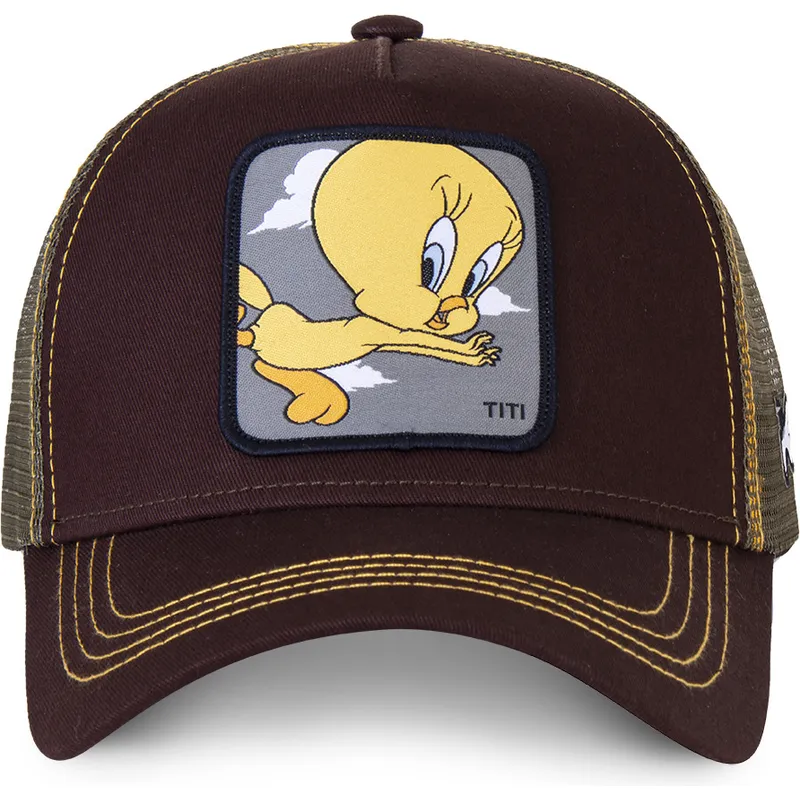 mutzen-gebogen-braun-snapback-tweety-looney-tunes-von-capslab mutzen-gebogen-braun-snapback-tweety-looney-tunes-von-capslab