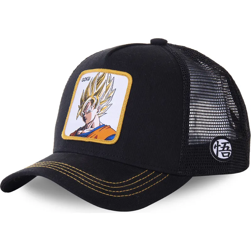 schwarze-trucker-kappe-son-goku-super-saiyan-go4-dragon-ball-von-capslab