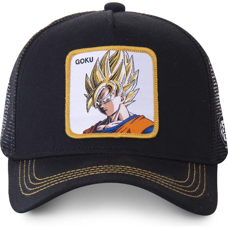 schwarze-trucker-kappe-son-goku-super-saiyan-go4-dragon-ball-von-capslab