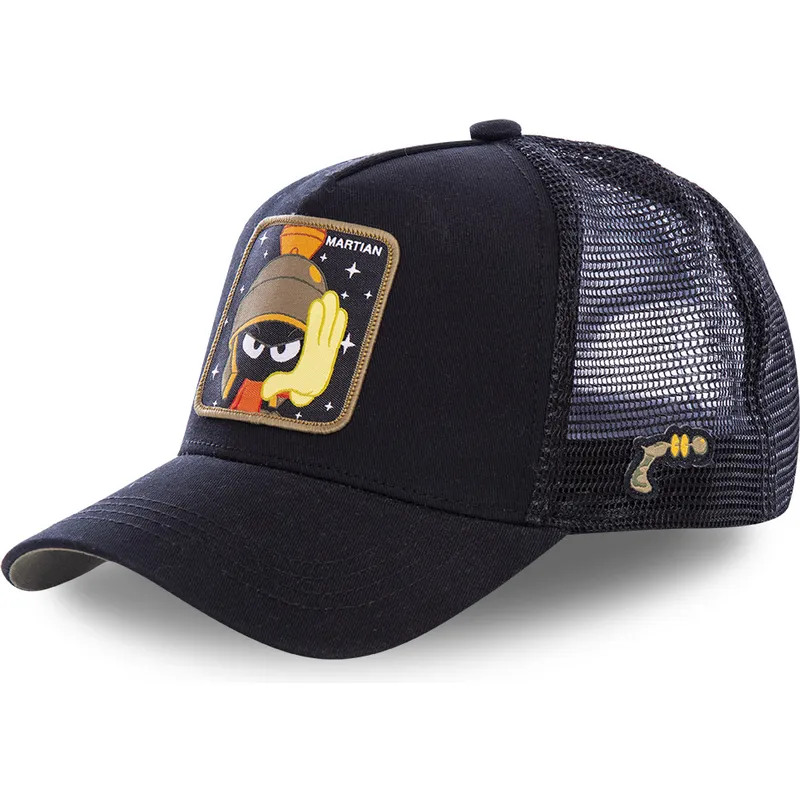 schwarze-trucker-kappe-marvin-der-marsmensch-mar1-looney-tunes-von-capslab