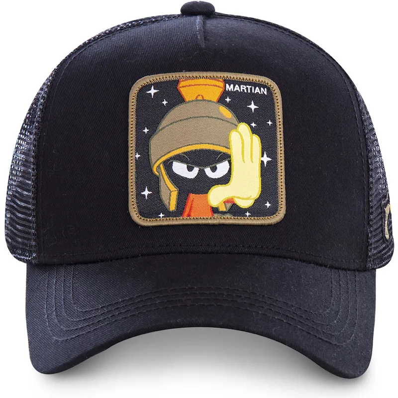 schwarze-trucker-kappe-marvin-der-marsmensch-mar1-looney-tunes-von-capslab