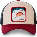mutzen-gebogen-beige-snapback-snorlax-pokemon-von-capslab