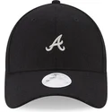 mutzen-gebogen-schwarz-verstellbares-band-9forty-melton-der-atlanta-braves-mlb-von-new-era