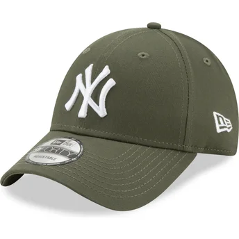 Mützen gebogen grün verstellbares band 9FORTY League Essential der New York Yankees MLB von New Era