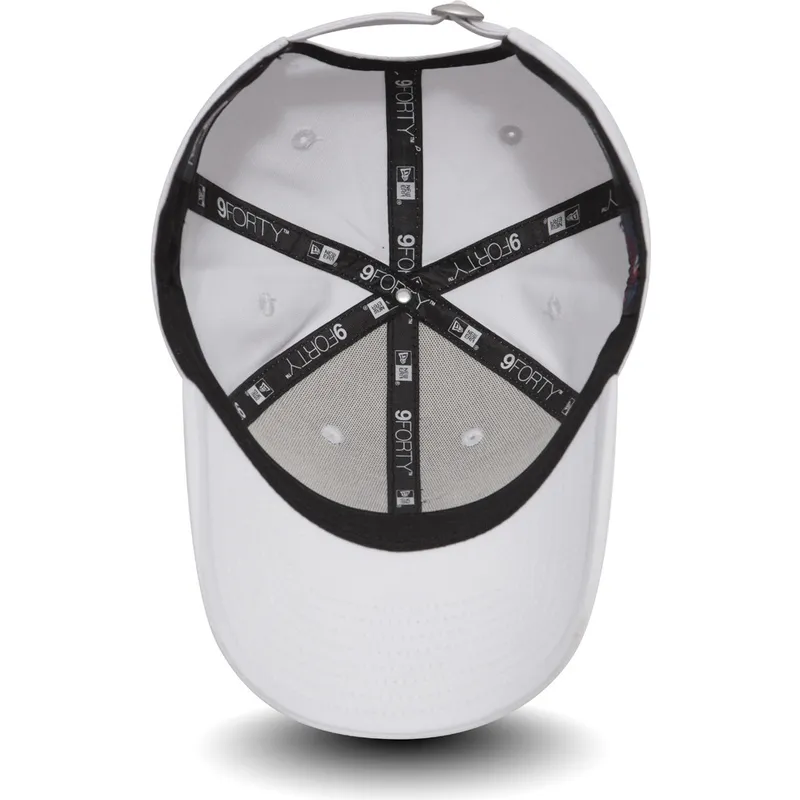 weisse-verstellbare-curved-cap-mit-weissem-logo-9forty-league-essential-der-new-york-yankees-mlb-von-new-era weisse-verstellbare-curved-cap-mit-weissem-logo-9forty-league-essential-der-new-york-yankees-mlb-von-new-era