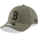 mutzen-gebogen-grun-verstellbares-band-9twenty-nylon-packable-der-boston-red-sox-mlb-von-new-era
