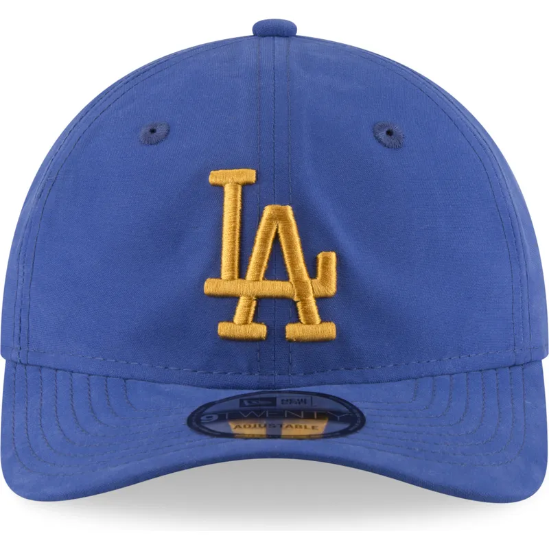 mutzen-gebogen-blau-verstellbares-band-dorado-9twenty-nylon-packable-der-los-angeles-dodgers-mlb-von-new-era