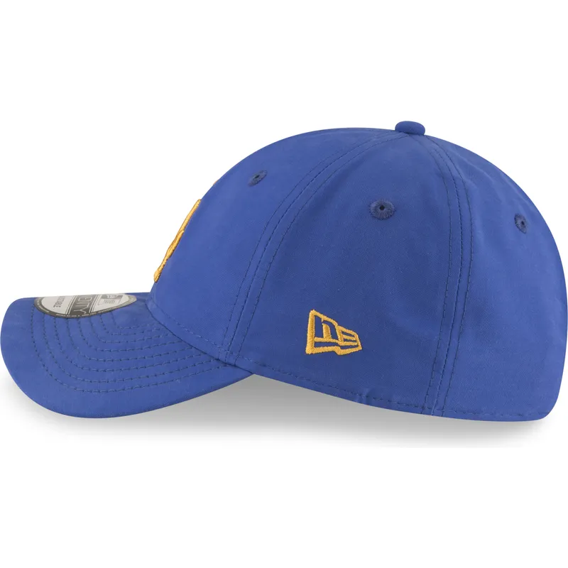 mutzen-gebogen-blau-verstellbares-band-dorado-9twenty-nylon-packable-der-los-angeles-dodgers-mlb-von-new-era