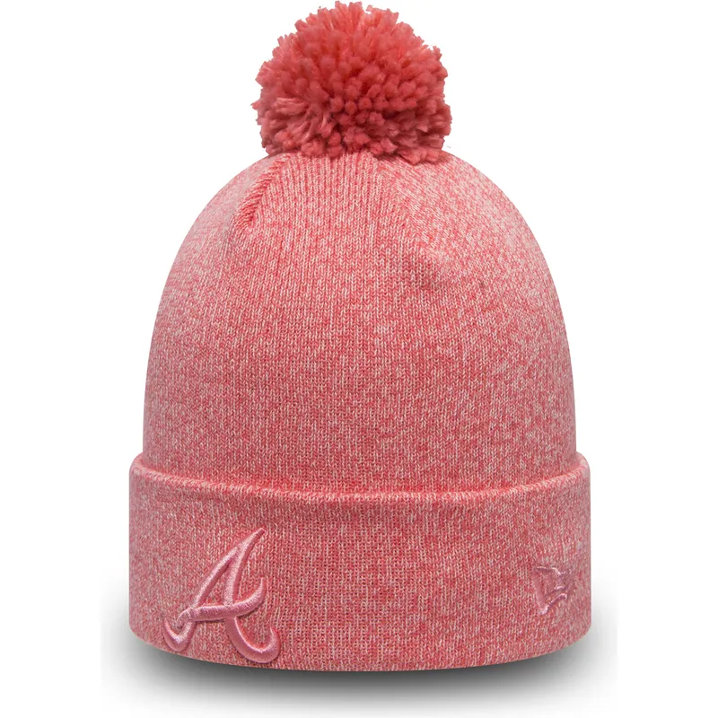 mutzen-pompon-rosa-cuff-knit-essential-bobble-der-atlanta-braves-mlb-von-new-era