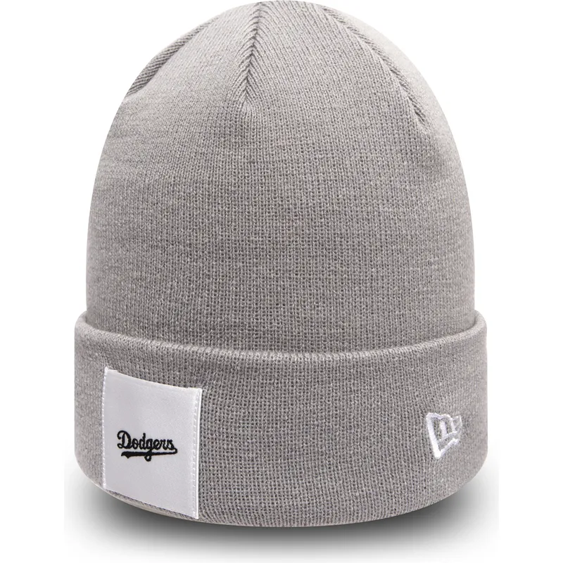 mutzen-grau-cuff-knit-satin-patch-der-los-angeles-dodgers-mlb-von-new-era